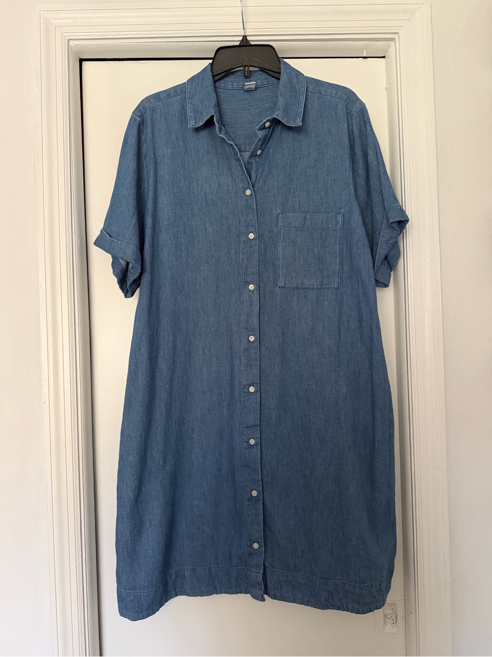 Old Navy Denim Button-Front Shirt Dress - Size XL
